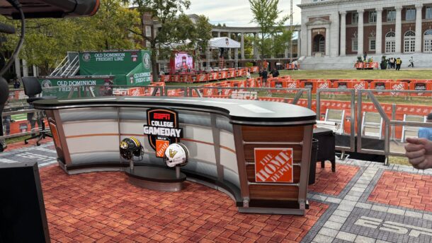 The College GameDay set.