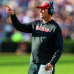 Alabama coach Kalen DeBoer during a game.