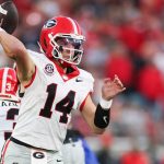 Georgia quarterback Gunner Stockton.