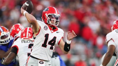 Georgia quarterback Gunner Stockton.