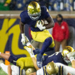 Notre Dame running back Jeremiyah Love.