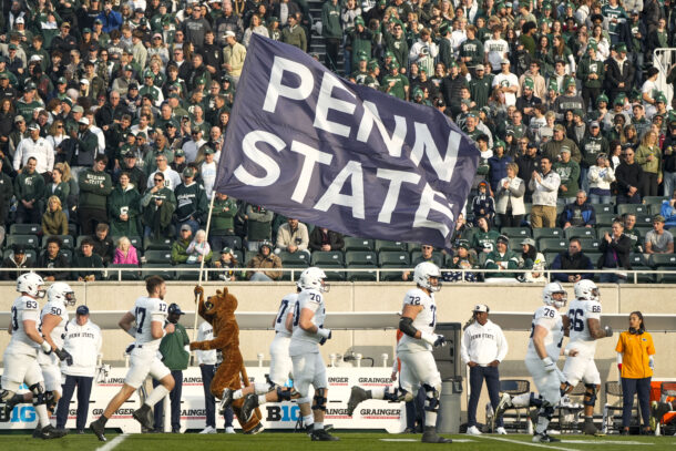 Penn State football flag.