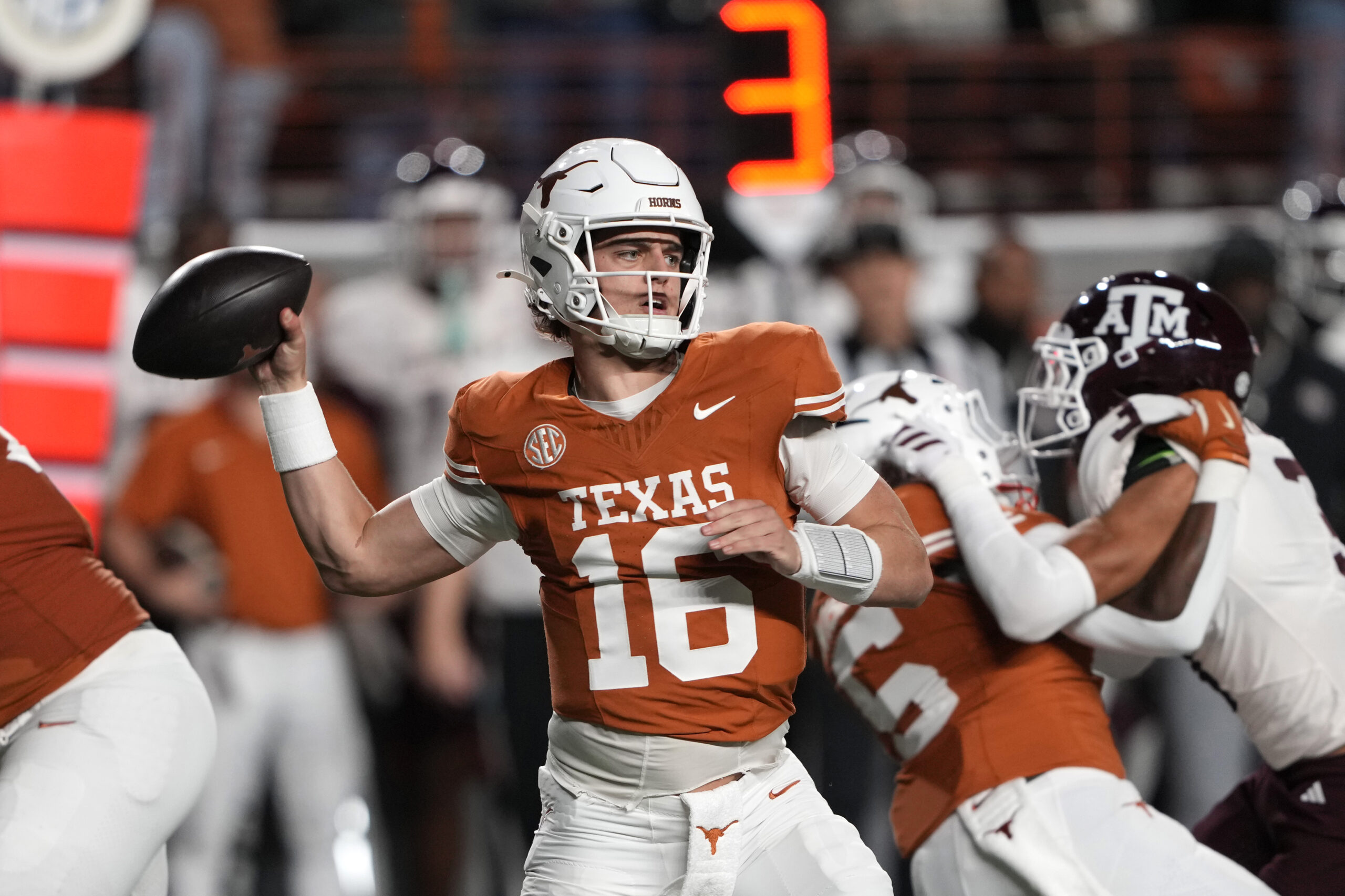 Rapid Reaction: Texas upsets Texas A&M, spoils Aggies&rsquo; bid for undefeated season