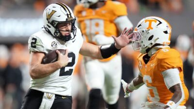 Vanderbilt quarterback Diego Pavia