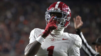 Alabama wide receiver Isaiah Horton.