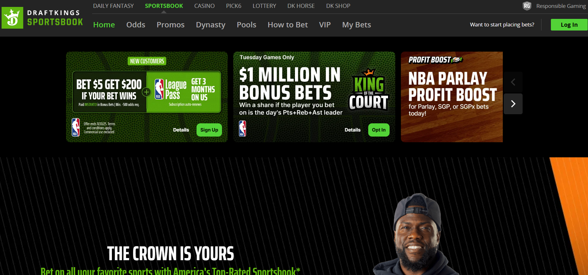 DraftKings Sportsbook $200 offer. 