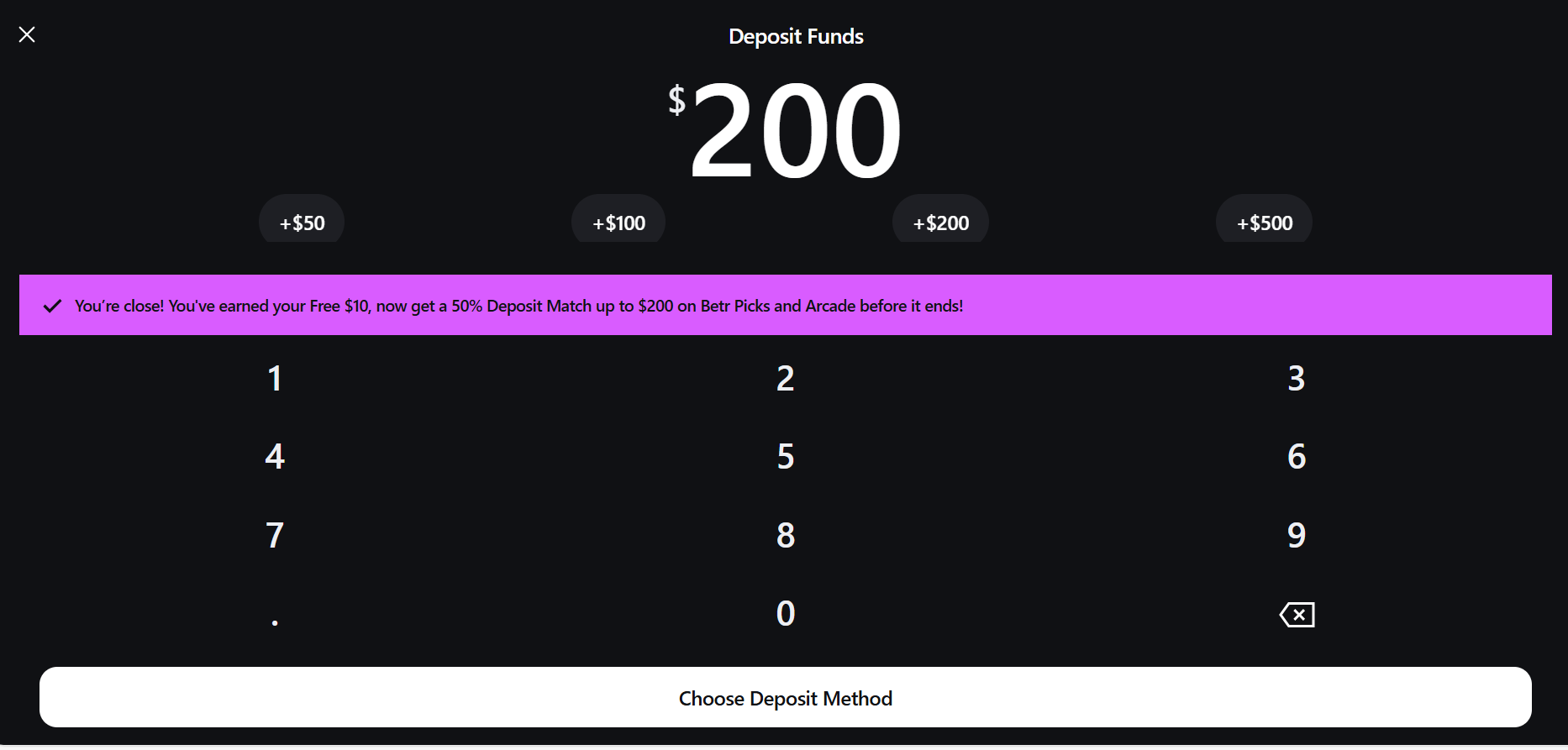 Betr Promo Code Deposit.