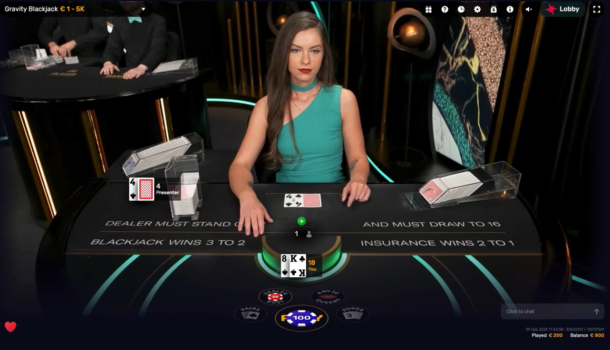 sweepstakes casino live dealer game