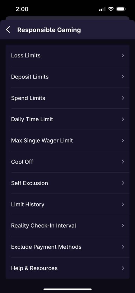 Hollywood Casino Responsible Gaming page
