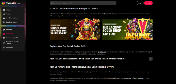 mcluck casino bonuses