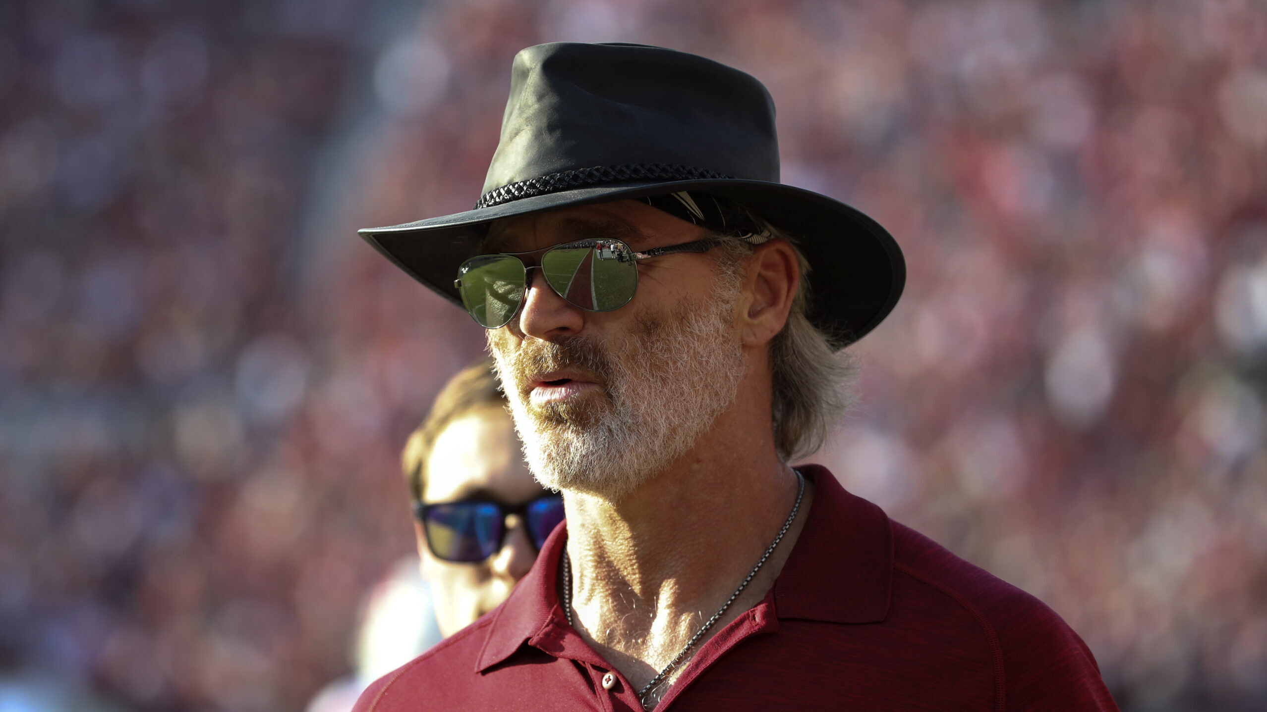 Brian Bosworth fires up Oklahoma crowd while making his pick on College GameDay