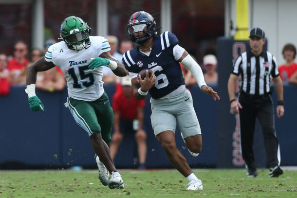 Ole Miss and Tulane play football.