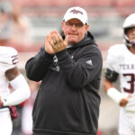 Texas A&M coach Mike Elko.