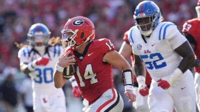 Georgia plays against Ole Miss in football.