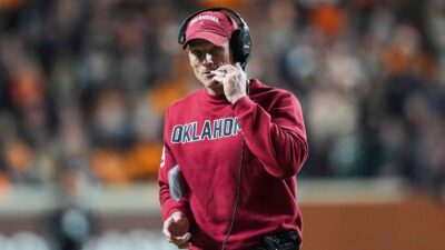 Oklahoma coach Brent Venables.