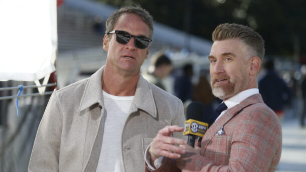 Lane Kiffin and Marty Smith.