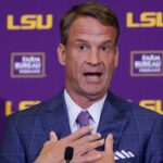 LSU coach Lane Kiffin.