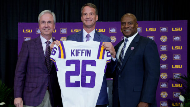 LSU coach Lane Kiffin.