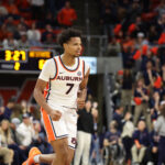 Leading scorer Keyshawn Hall leads Auburn against Purdue.