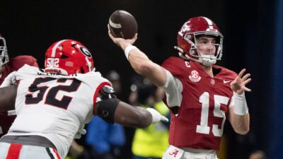 Alabama quarterback Ty Simpson