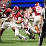 Ty Simpson is sacked by Georgia.