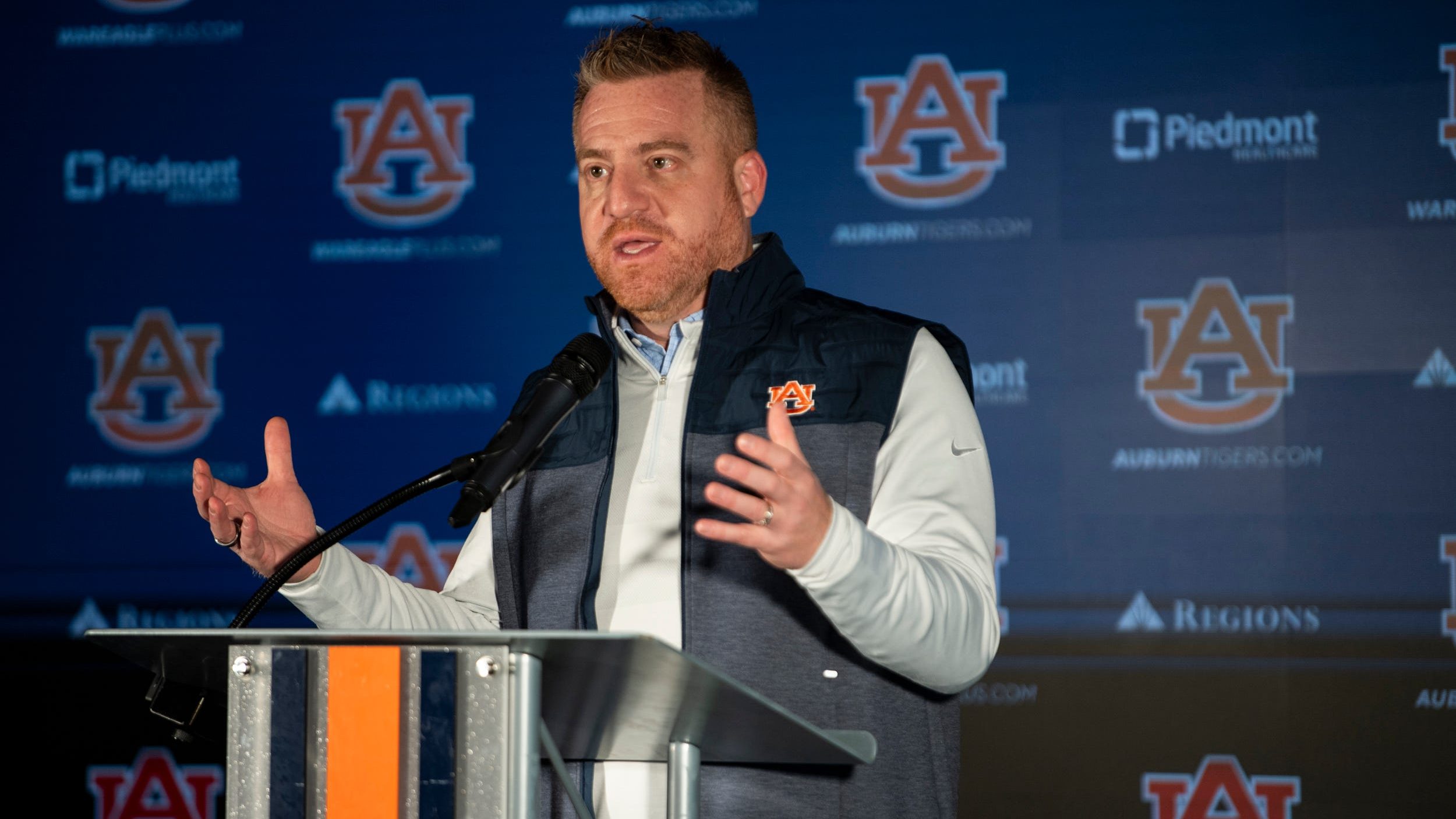 Alex Golesh says Auburn players will move into hotel during fall camp