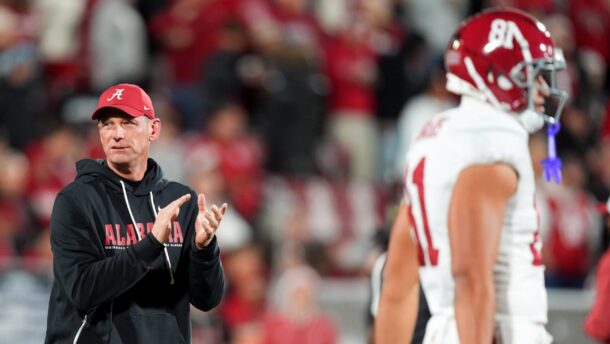 Alabama head coach Kalen DeBoer.
