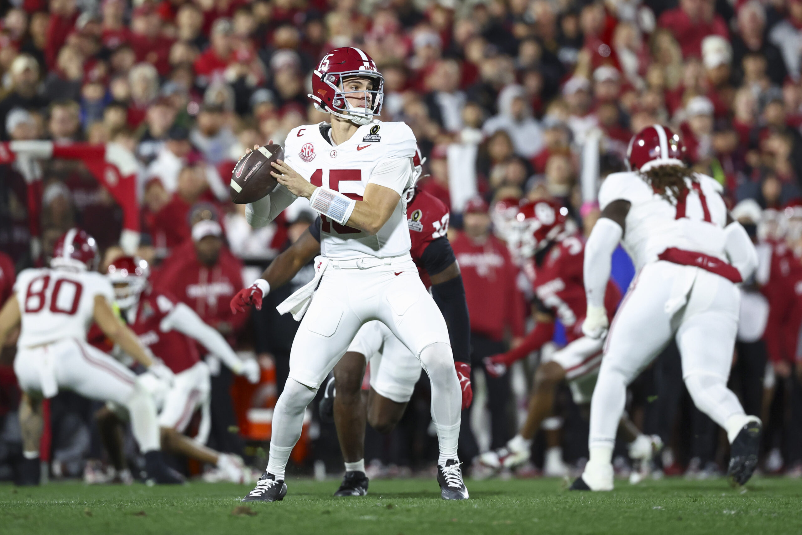 CFB media stunned by Alabama rally, Oklahoma collapse in wild 1st half of CFP game