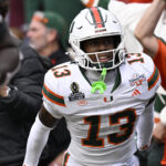 Miami defensive back Bryce Fitzgerald.