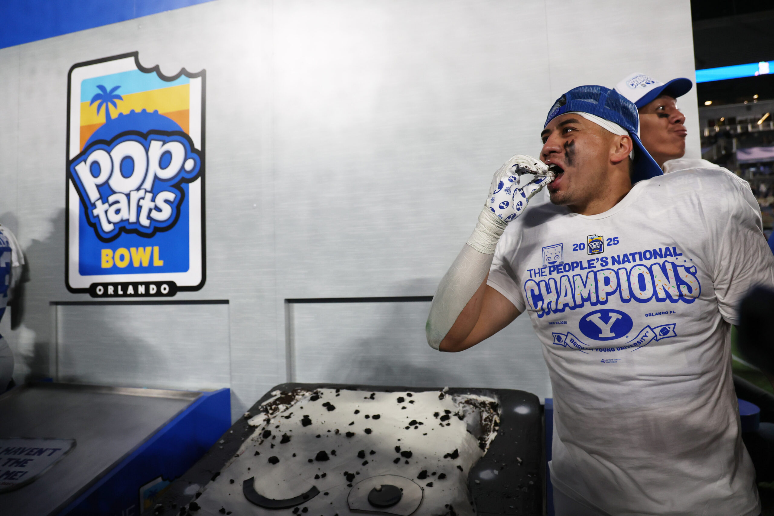 BYU players receive &lsquo;People&rsquo;s National Champions&rsquo; shirts after winning Pop-Tarts Bowl