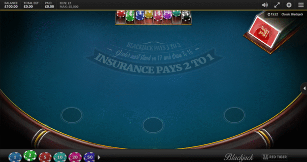 blackjack sweepstakes table games