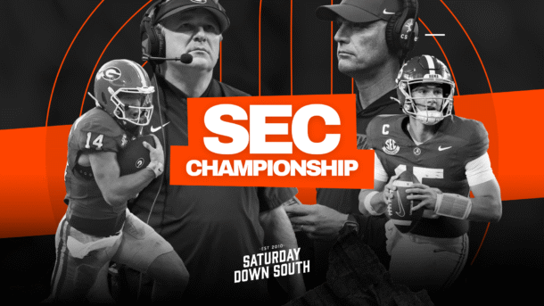 Alabama vs Georgia in SEC Championship.