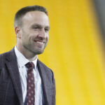 Jeff Hafley before a game.