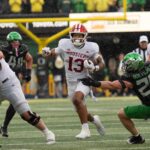 Indiana vs. Oregon in football.