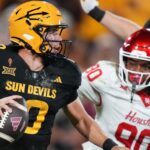 Sam Leavitt looks to make a play.