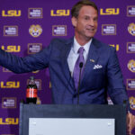 LSU coach Lane Kiffin.