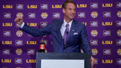LSU coach Lane Kiffin.