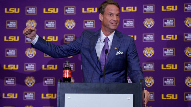LSU coach Lane Kiffin.