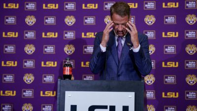 LSU coach Lane Kiffin.