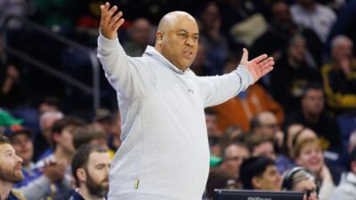 Basketball coach Micah Shrewsberry.