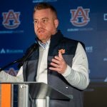 Auburn coach Alex Golesh.