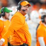 Josh Heupel on the sidelines.