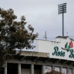 Rose Bowl overcast.