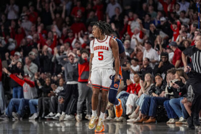 Georgia leading scorer Jeremiah Wilkinson.