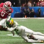 Indiana plays Oregon in football.