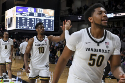 Vanderbilt is 16-0 and ranked No. 10 in the country.