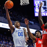 Otega Oweh scores against Ole Miss.