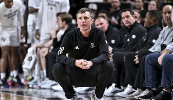 Texas A&M coach Bucky McMillan.