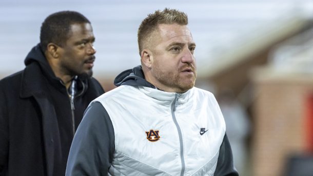 Auburn coach Alex Golesh.