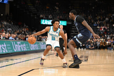Collin Sexton in a Charlotte Hornets game.